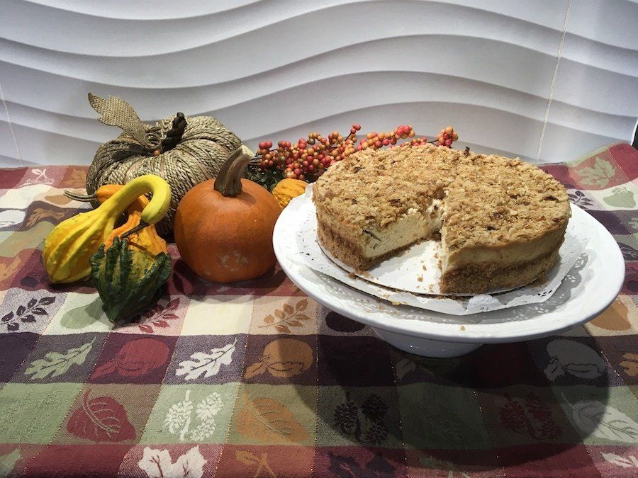 Granny Smith Apple Crisp Cheesecake